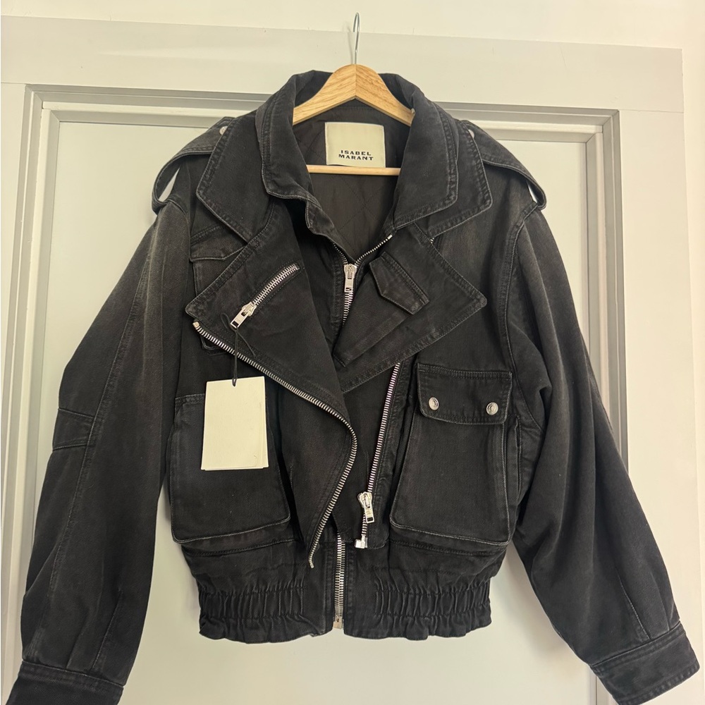 Isabel Marant Black Denim Jacket - Picture 2 of 16